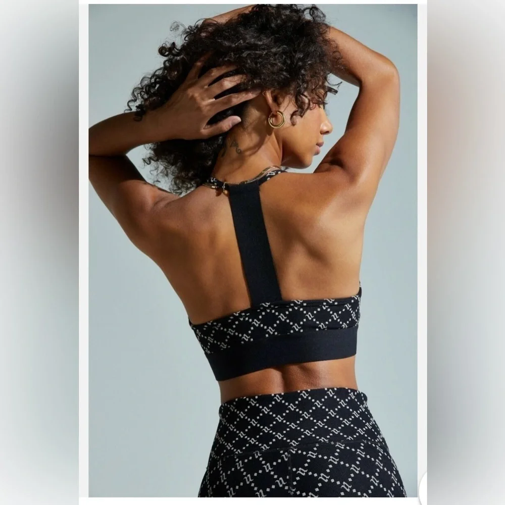 Noli‎ Yoga Monogram Jacquard Sports Set Top/Bottom NWT